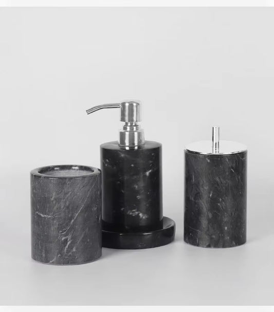Nordisches Luxus-Marmor-Lotionsfläschchen Duschgel-Set