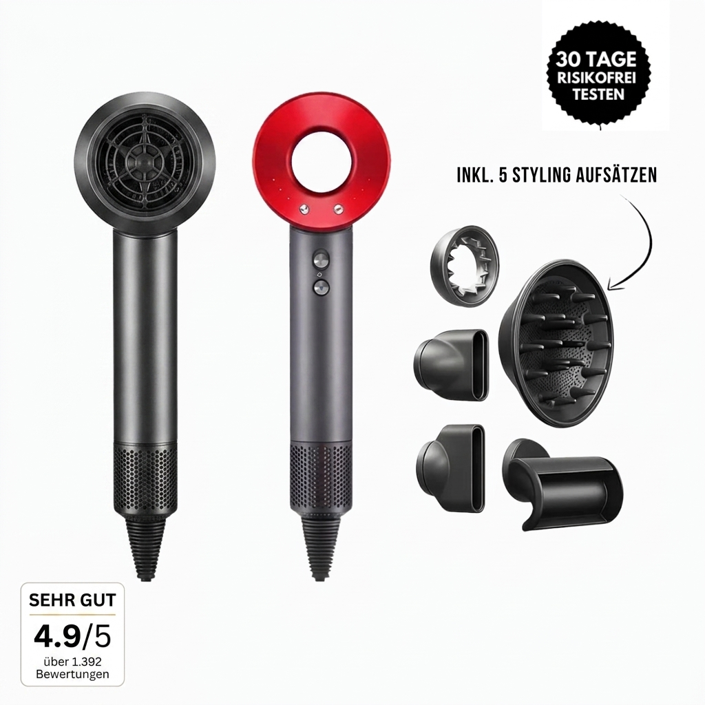HairSonic Pro | 5-in-1 Air Styler – Trocknen, Glätten & Stylen in einem