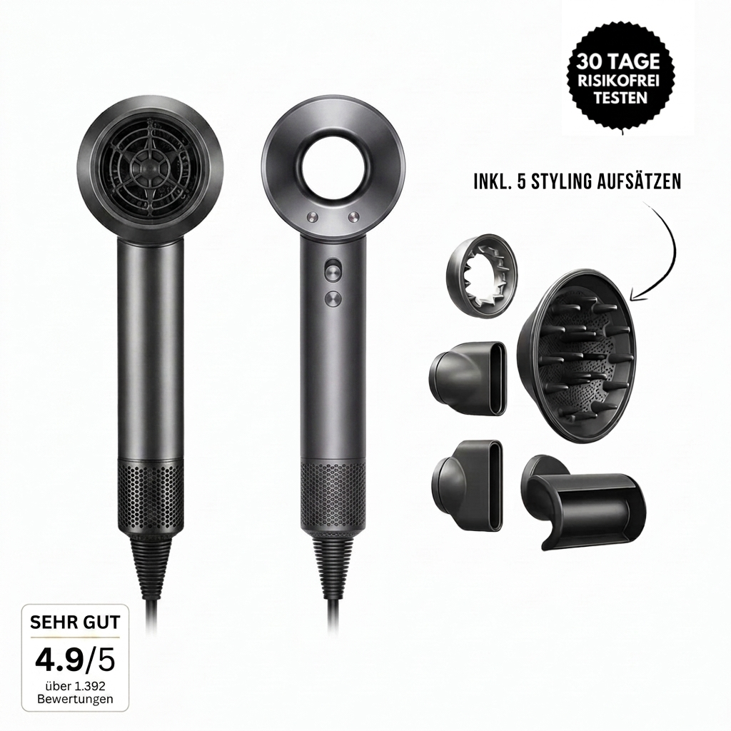 HairSonic Pro | 5-in-1 Air Styler – Trocknen, Glätten & Stylen in einem