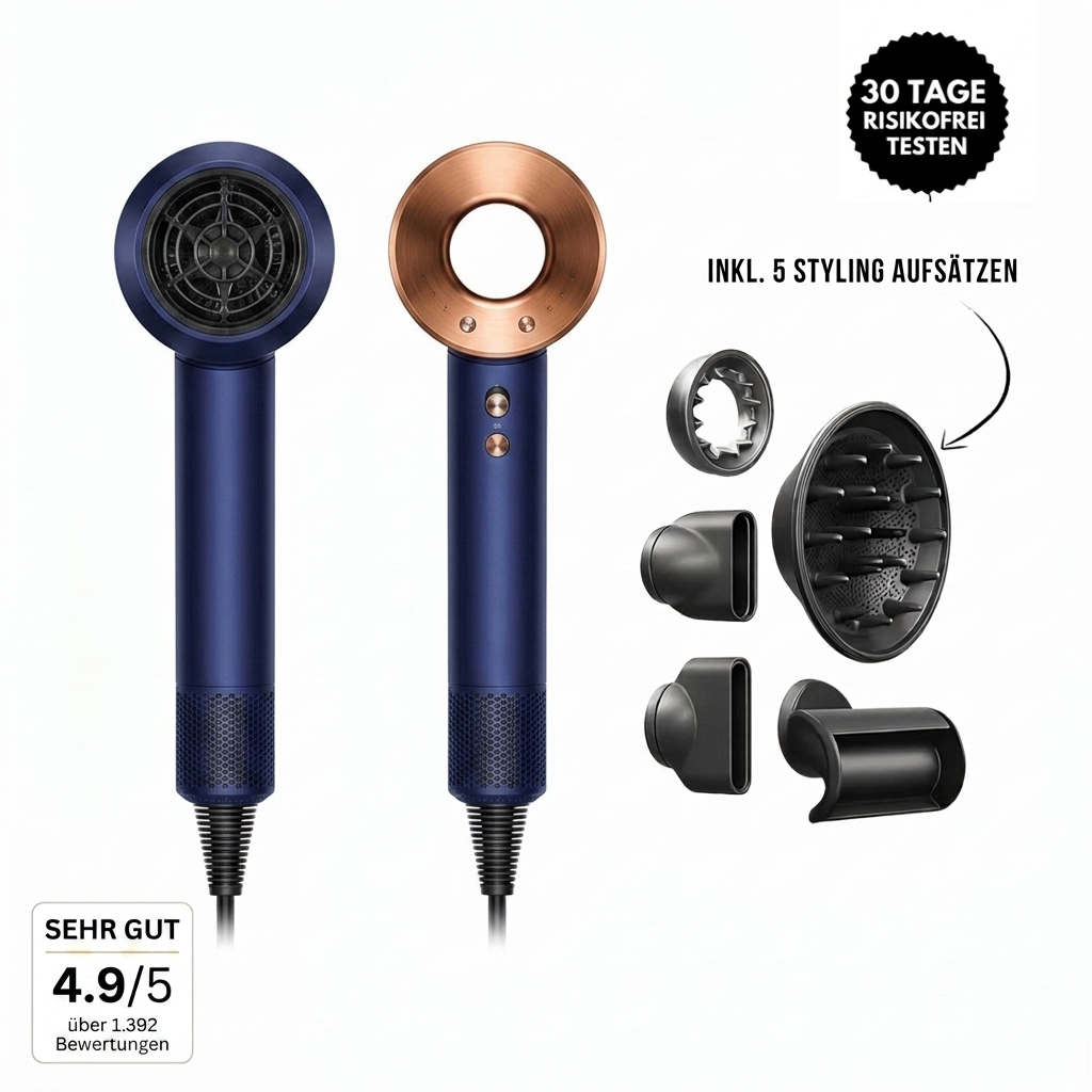 HairSonic Pro | 5-in-1 Air Styler – Trocknen, Glätten & Stylen in einem